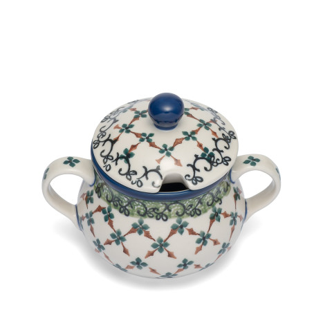 polish pottery shop sugar bowl