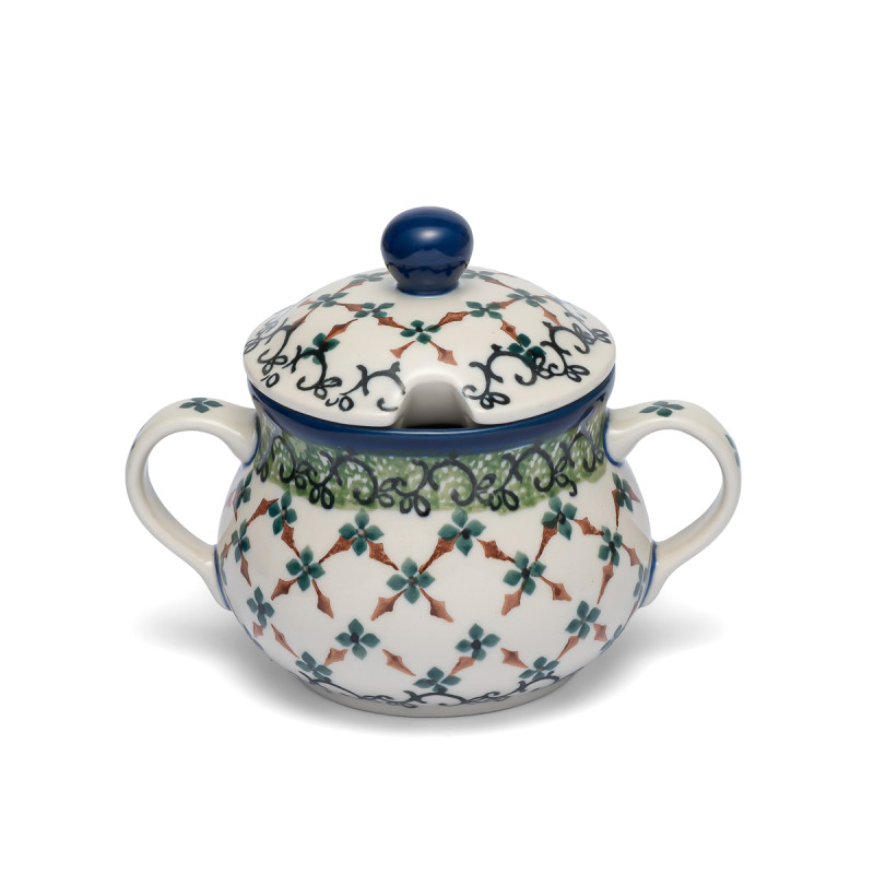 polish pottery shop sugar bowl