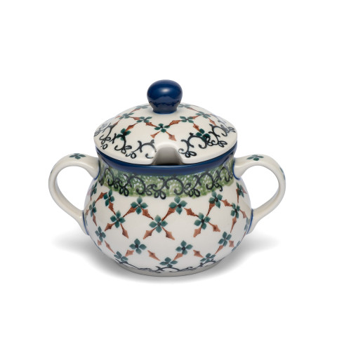 polish pottery shop sugar bowl