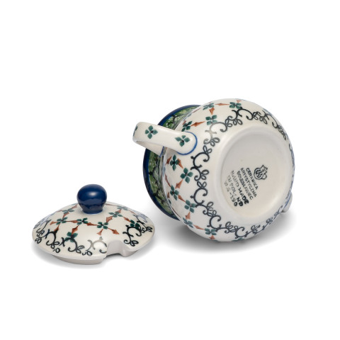 polish pottery shop sugar bowl