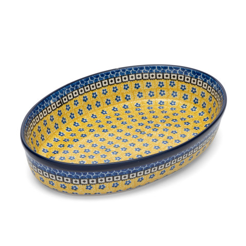 Oval dish 31/21.5cm Ceramika Artystyczna Bolesławiec