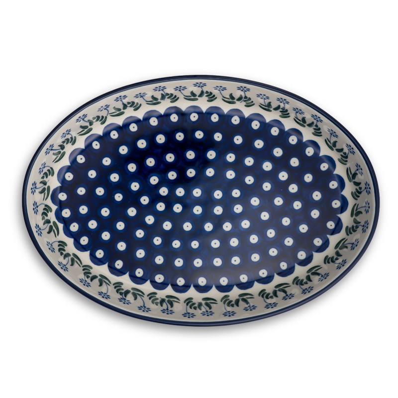 Oval dish 31/21.5cm Ceramika Artystyczna Bolesławiec