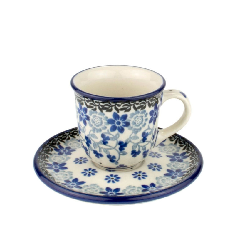 Polish Pottery shop Espresso Cup and Saucer
