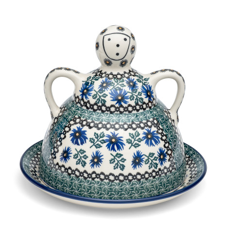 Polish Pottery Shop - Cheese lady